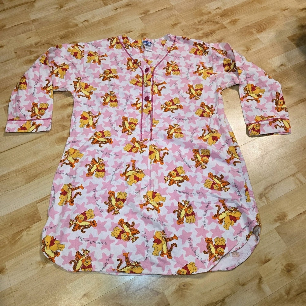 Winnie the Pooh Vintage Sleep Dress 100% Cotton Large‎